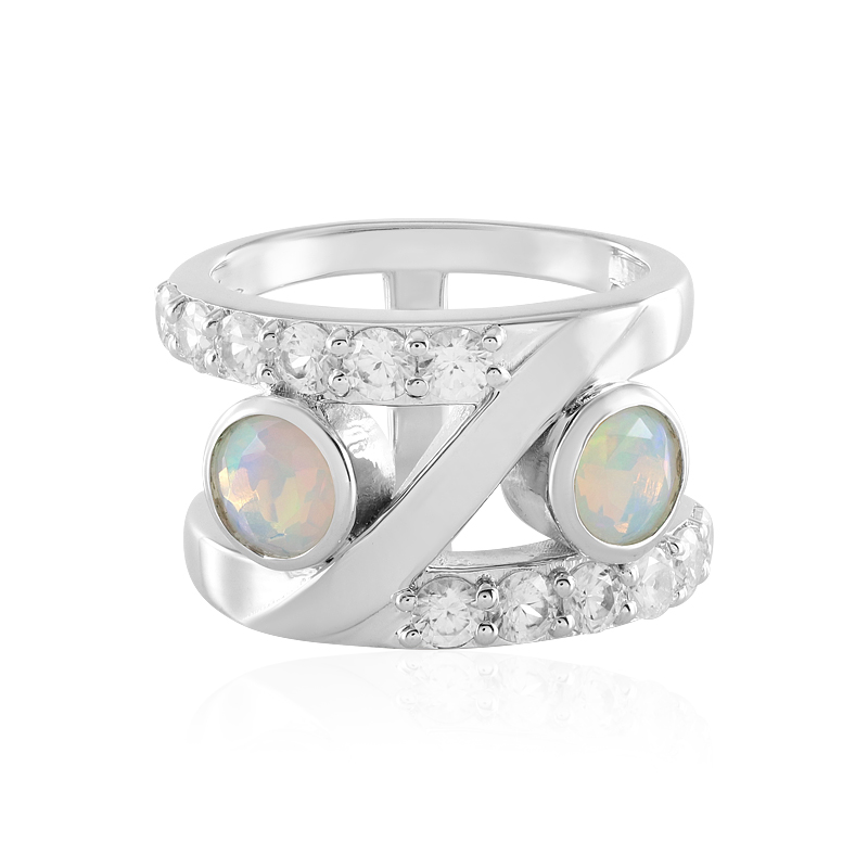 Welo-Opal-Silberring (de Melo Essence)