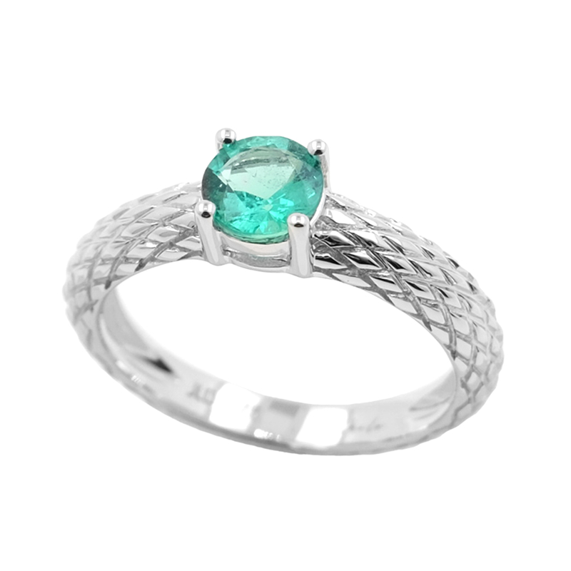 Muzo-Kolumbianischer Smaragd-Goldring (de Melo) Muzo-Kolumbianischer Smaragd-Goldring (de Melo)