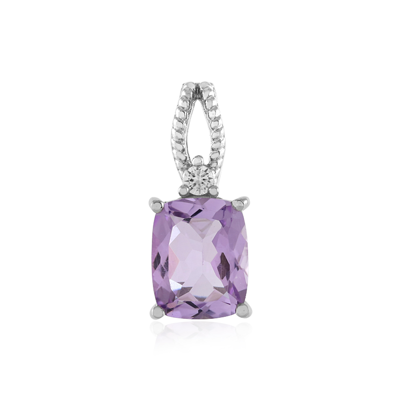 Azur-Quarz-Silberanhänger