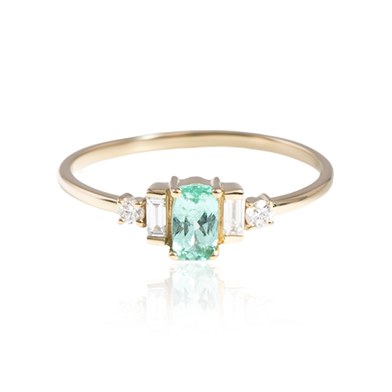 Paraiba-Turmalin-Goldring (AMAYANI)
