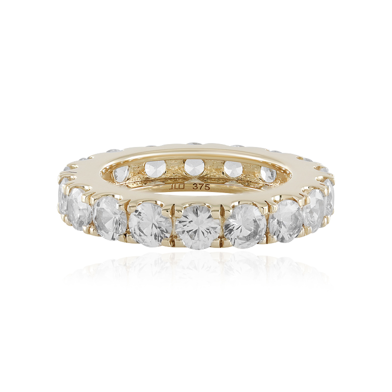 Weißer Saphir-Goldring (de Melo)