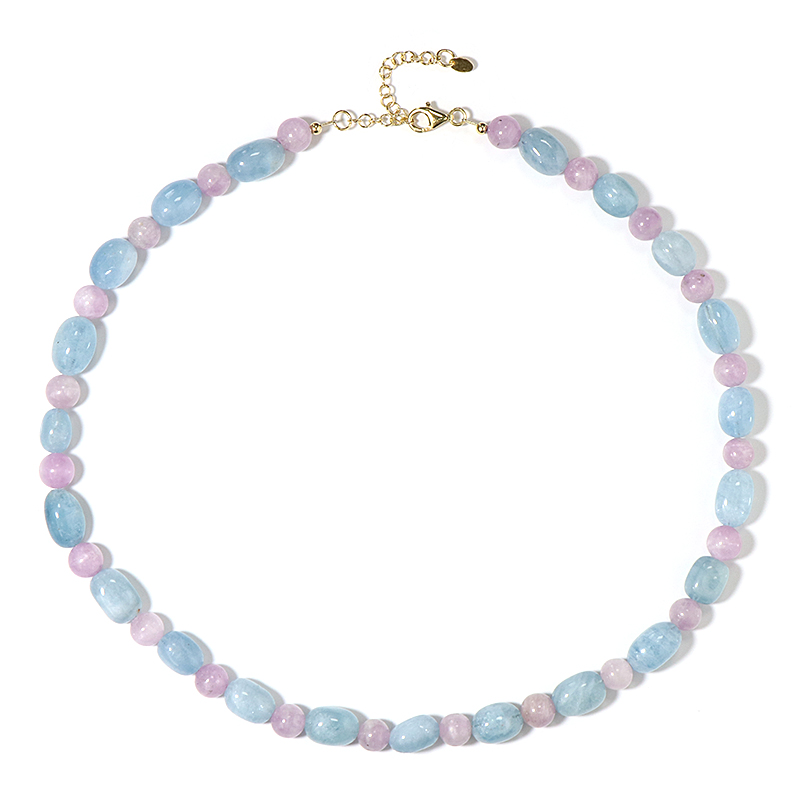 Edelstein-Silberhalskette Edelstein-Silberhalskette