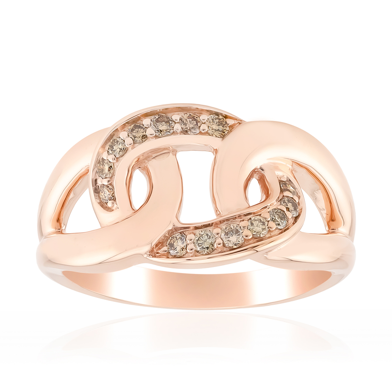 I1 Argyle-Rose de France-Brillant-Silberring (Annette)