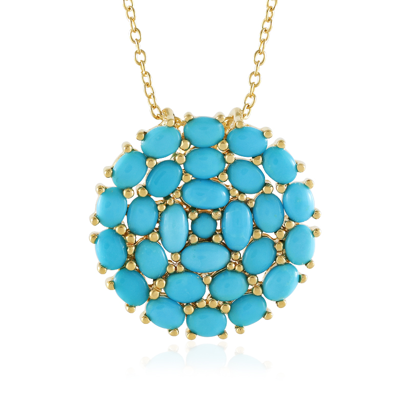 Sleeping Beauty-Türkis-Silberhalskette (Faszination Türkis) Sleeping Beauty-Türkis-Silberhalskette (Faszination Türkis)