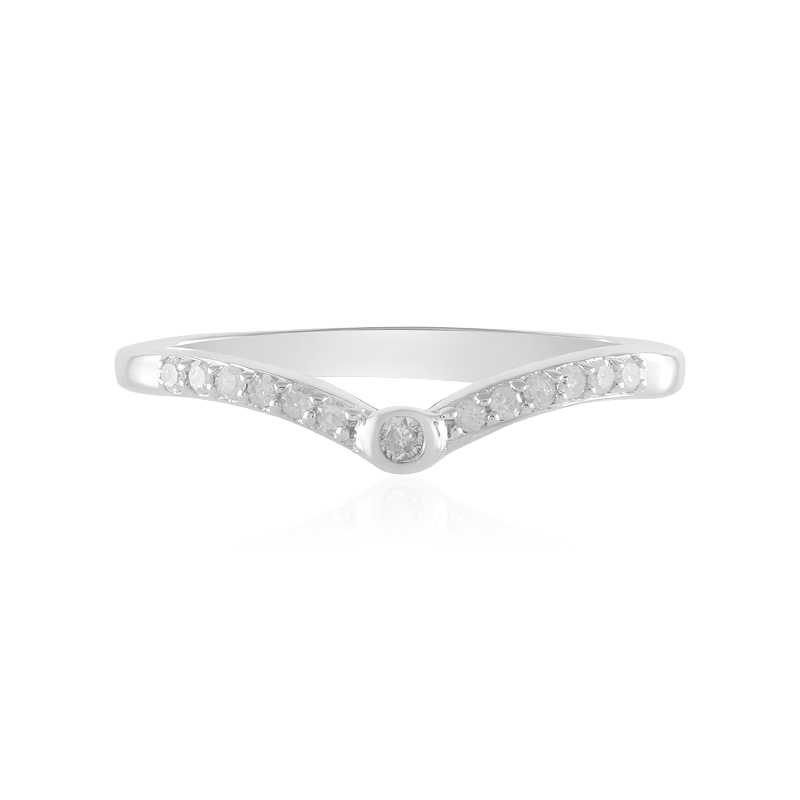 I2 (H) Diamant-Silberring I2 (H) Diamant-Silberring