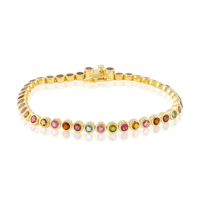 Turmalin-Silberarmband