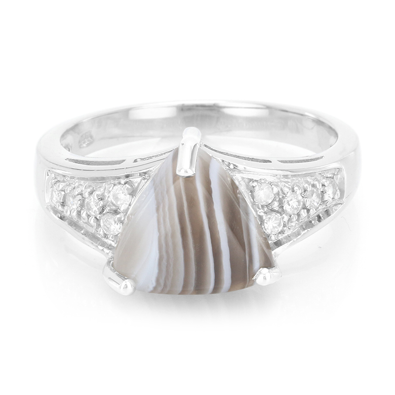 Botswana-Achat-Silberring Botswana-Achat-Silberring