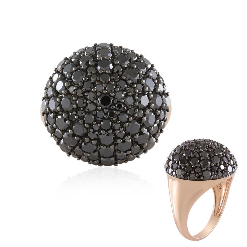 Schwarzer Diamant-Goldring (KM by Juwelo)