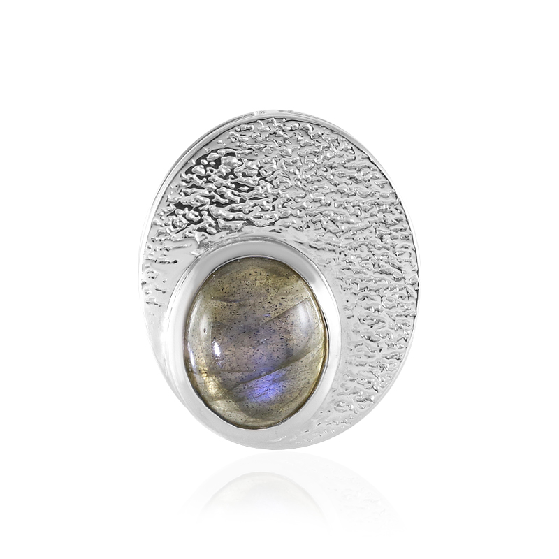 Labradorit-Silberanhänger (MONOSONO COLLECTION)