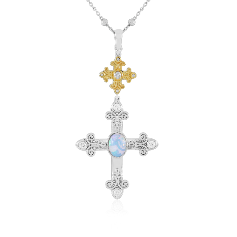 Welo-Opal-Silberhalskette (Dallas Prince Designs)