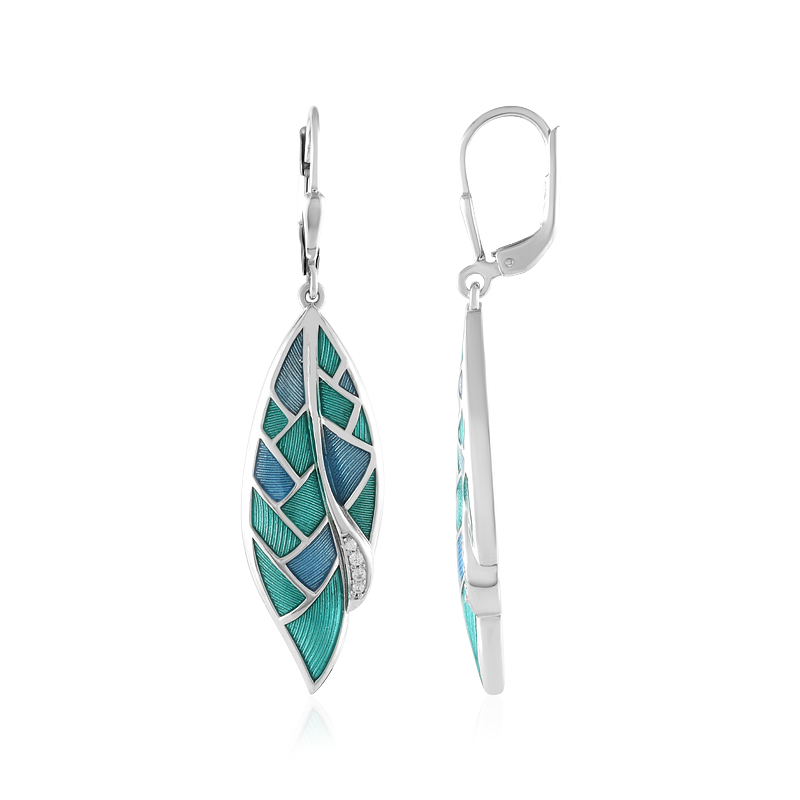 Zirkon-Silberohrringe (Adela Silber)