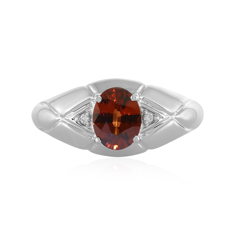 Pinkfarbener Zirkon-Silberring Pinkfarbener Zirkon-Silberring