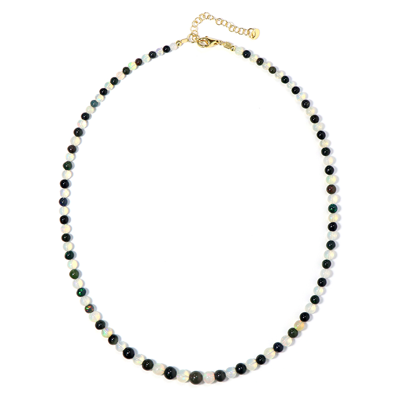 Opal-Silberhalskette Opal-Silberhalskette