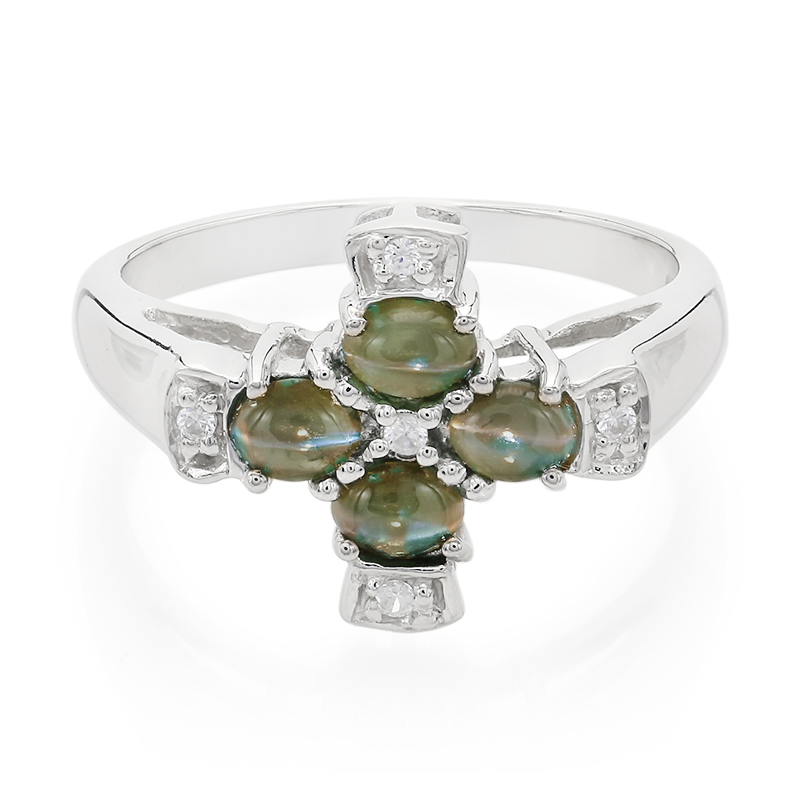 Alexandrit-Katzenauge-Silberring