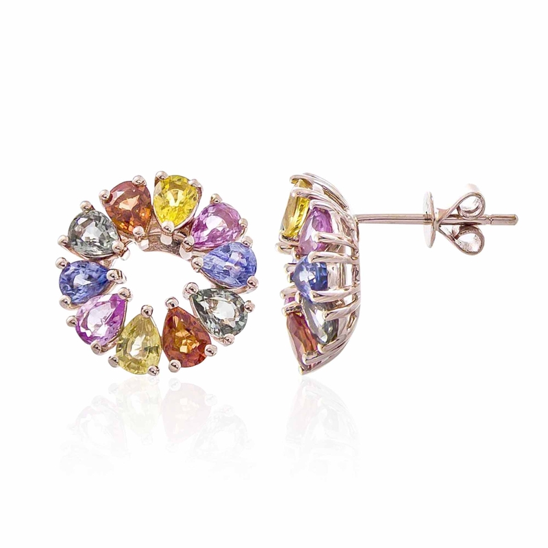 Saphir-Goldohrringe (CIRARI) Saphir-Goldohrringe (CIRARI)