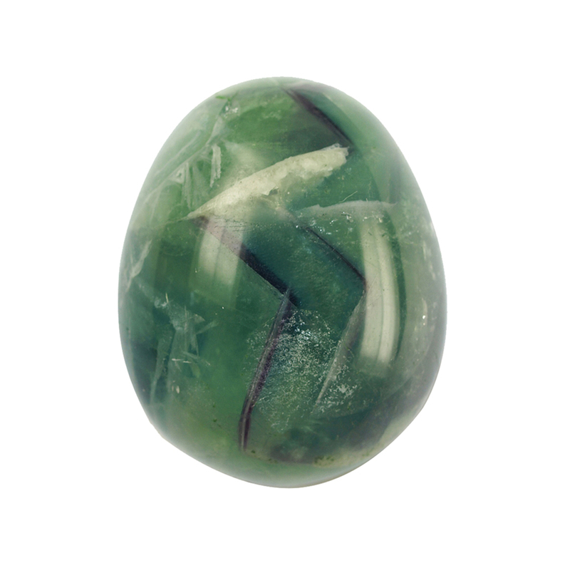 Mehrfarbiger Fluorit-Ei