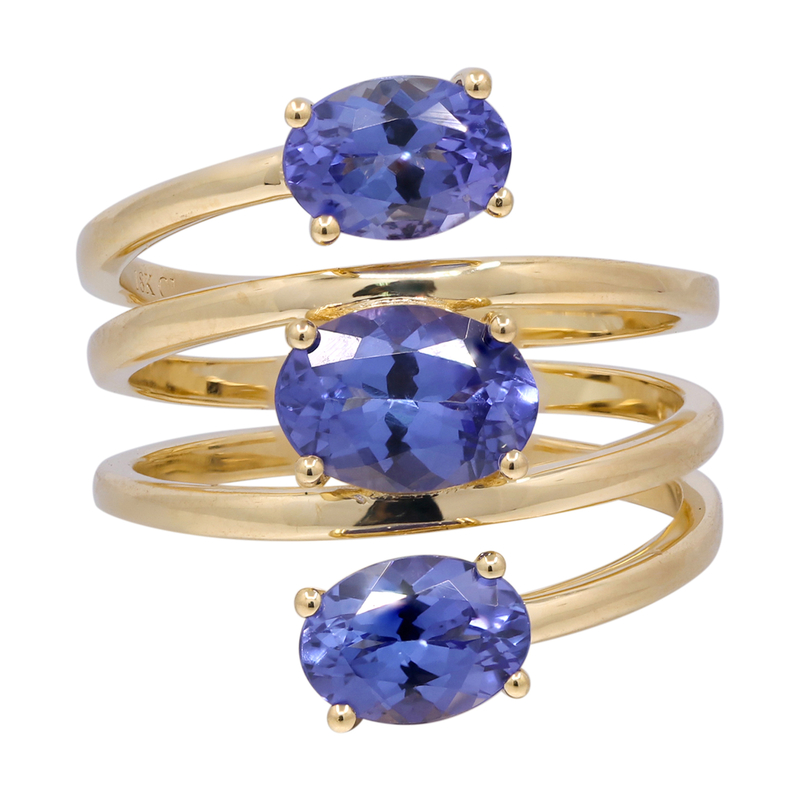 AAA-Tansanit-Goldring (CIRARI)