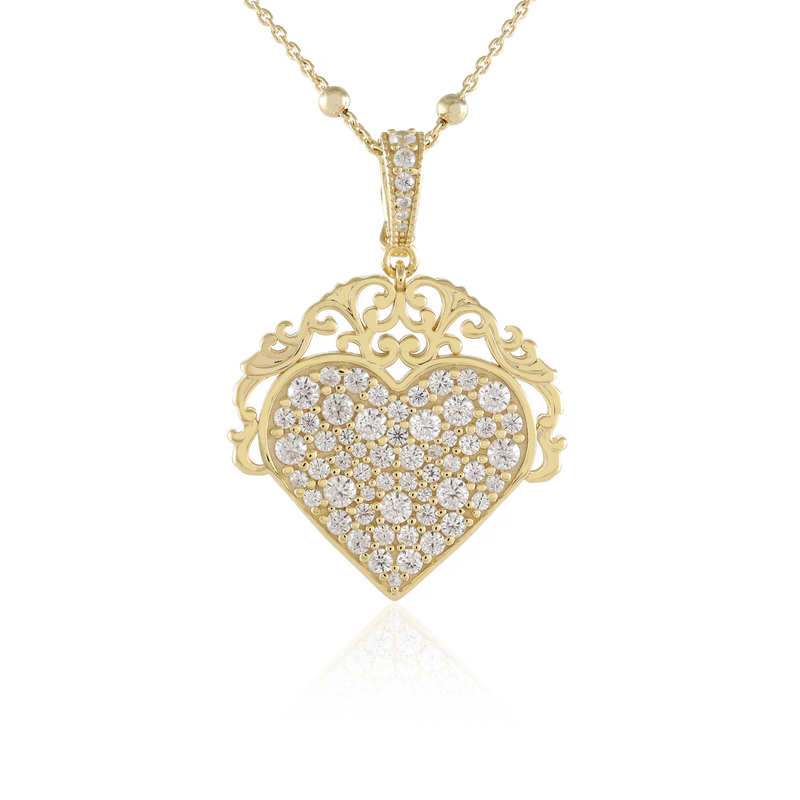 Zirkon-Silberhalskette (Dallas Prince Designs)