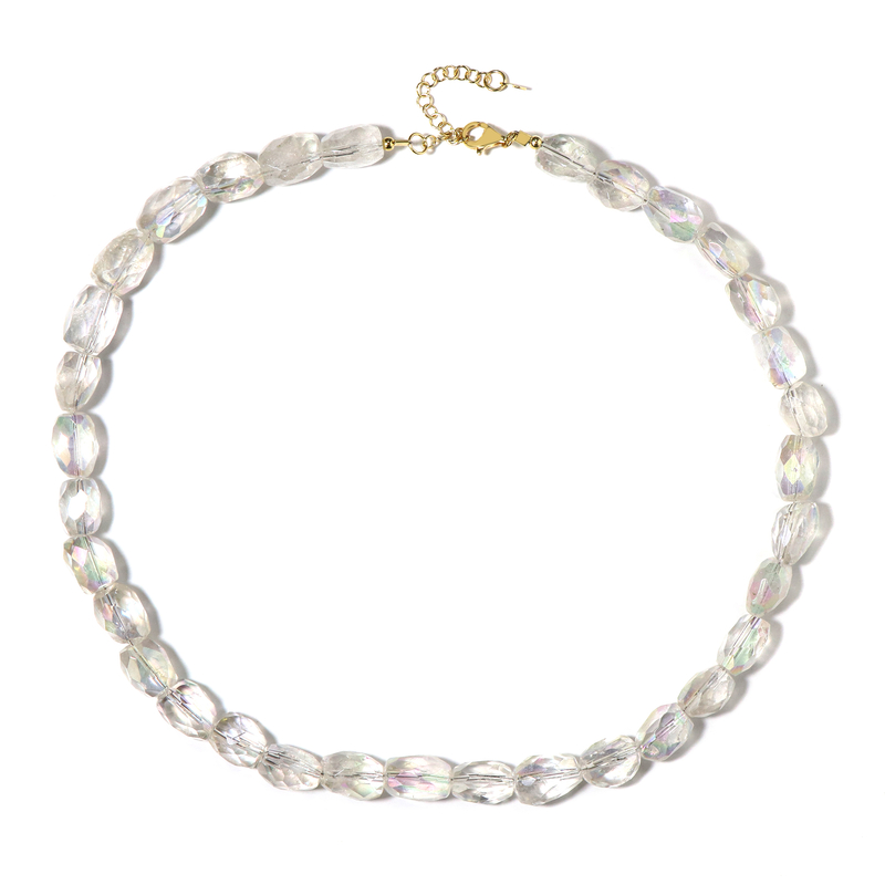 Angel Aura-Quarz-Silberhalskette