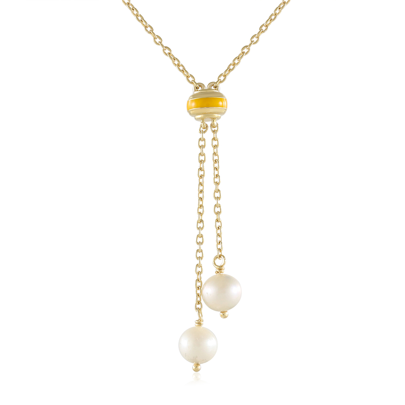 Weiße Süßwasserzuchtperlen-Silbercollier