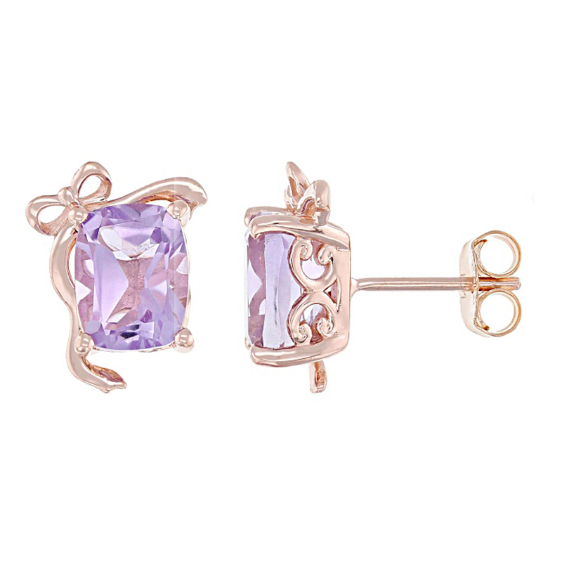 Lavendel-Amethyst-Silberohrringe (Gems en Vogue)