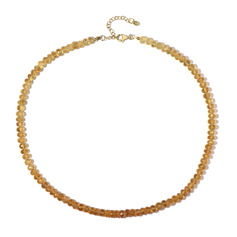 Kaiserlicher Topas-Silberhalskette