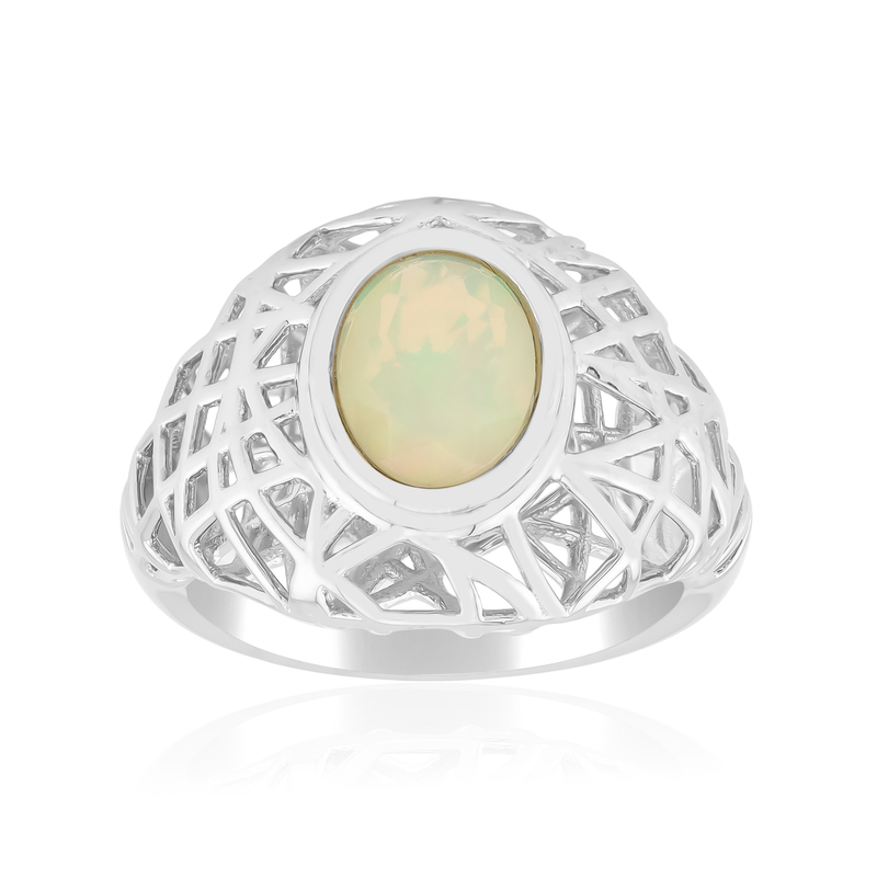Welo-Opal-Silberring