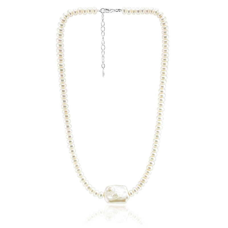 Perlen-Silberhalskette (TPC)