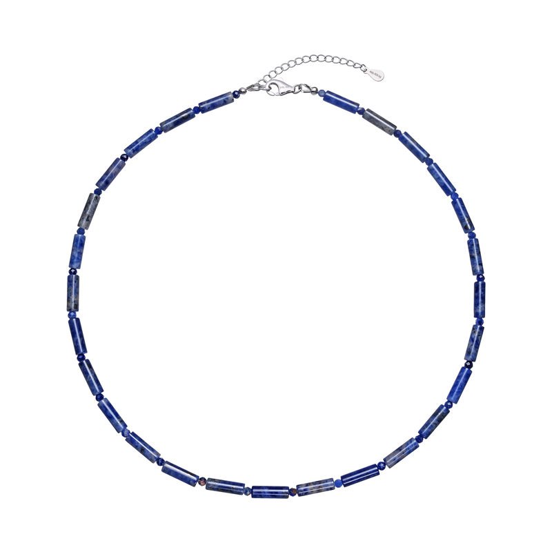 Sodalith-Silberhalskette