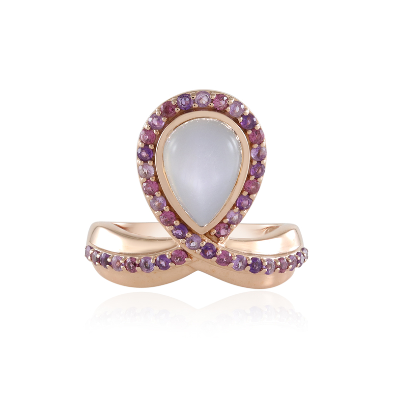 Weißer Mondstein-Silberring (KM by Juwelo)