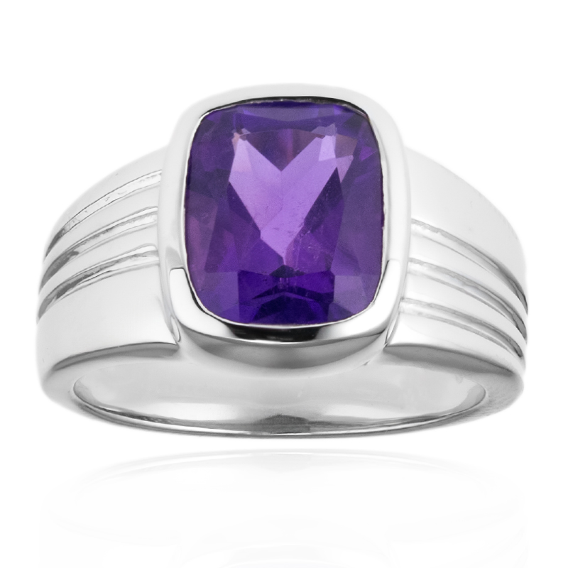Sibirischer Amethyst-Silberring