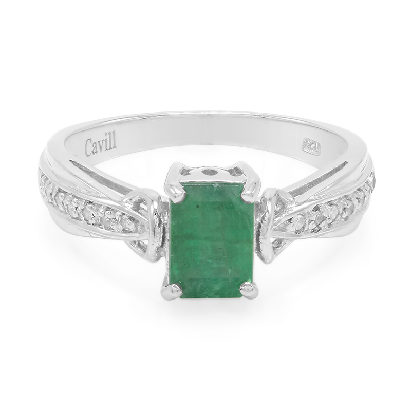 Bahia-Smaragd-Silberring Bahia-Smaragd-Silberring