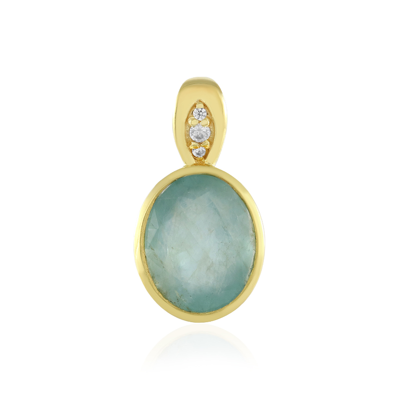 Grandidierit-Silberanhänger