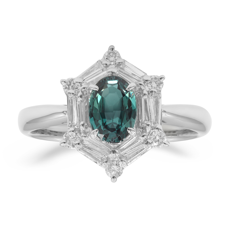 Brasilianischer Alexandrit-Platinring (CIRARI)