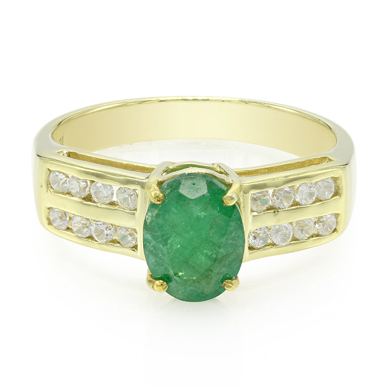 Bahia-Smaragd-Silberring