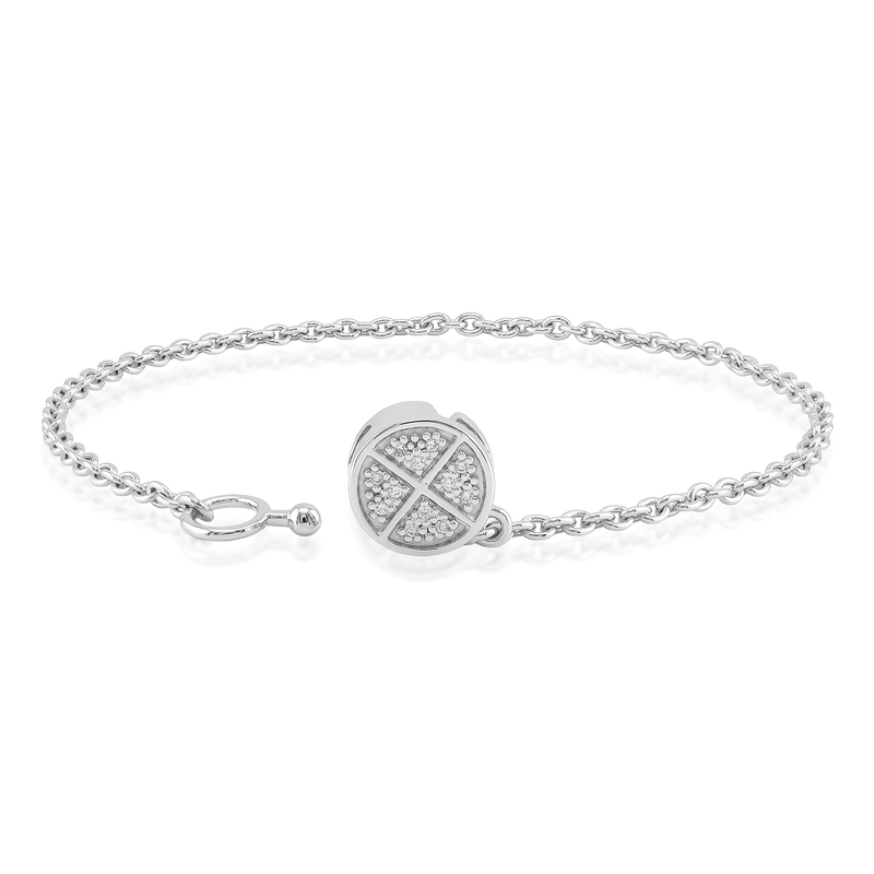 SI1 (G) Brillant-Silberarmband (Annette)