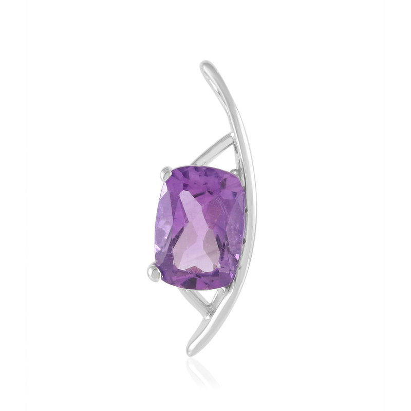 Uruguay-Amethyst-Silberanhänger (de Melo)