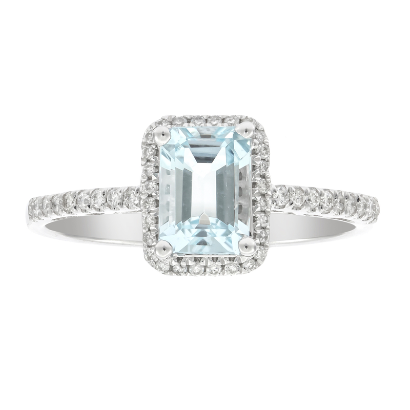 AAA-Brasilianischer Aquamarin-Goldring