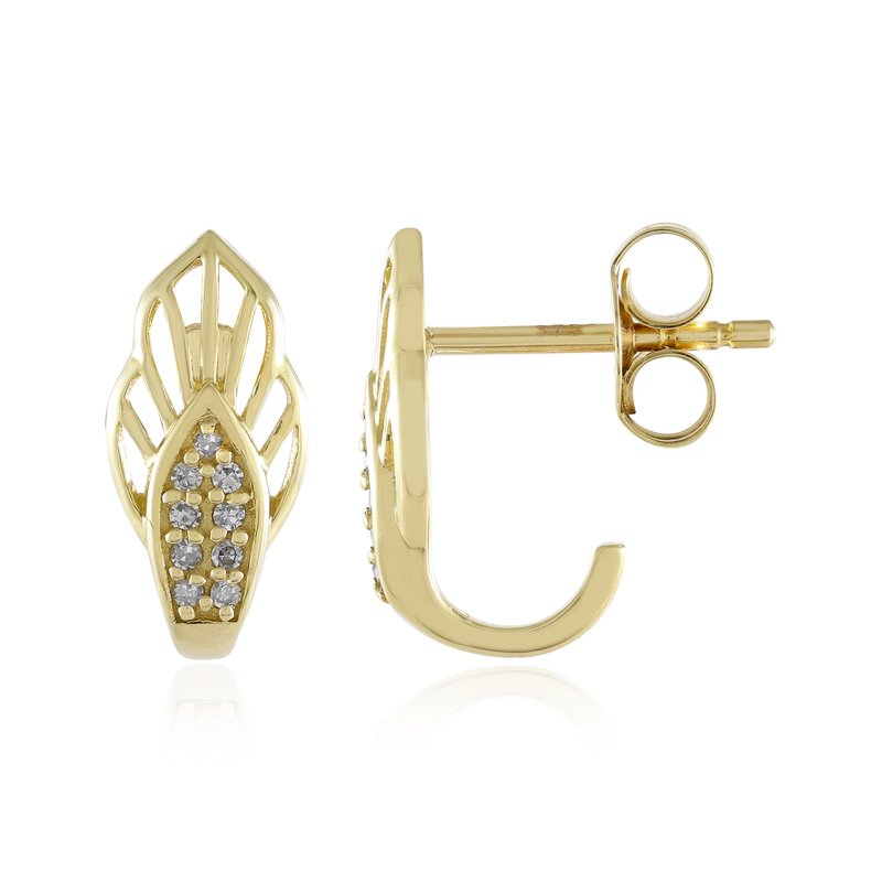 I2 (H) Diamant-Goldohrringe (Ornaments by de Melo)