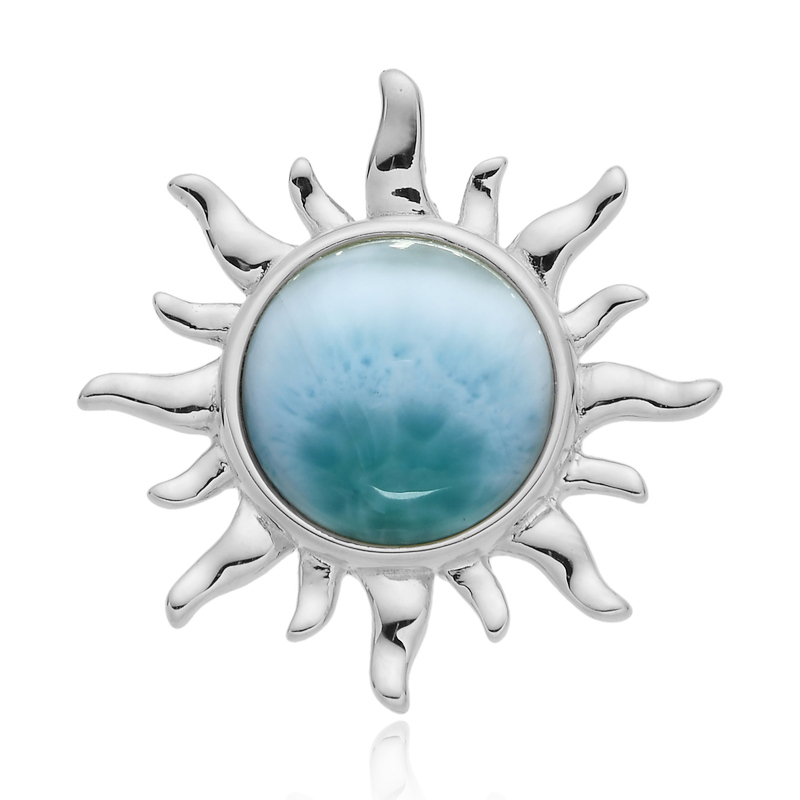 Larimar-Silberanhänger