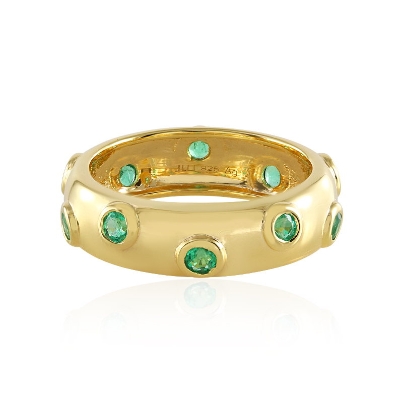 Russischer Smaragd-Silberring