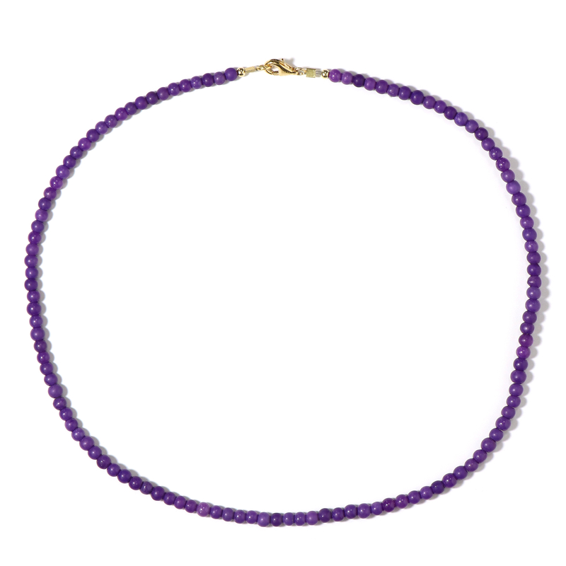 Phosphosiderit-Silberhalskette