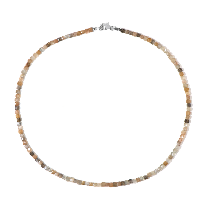 Mondstein-Silberhalskette