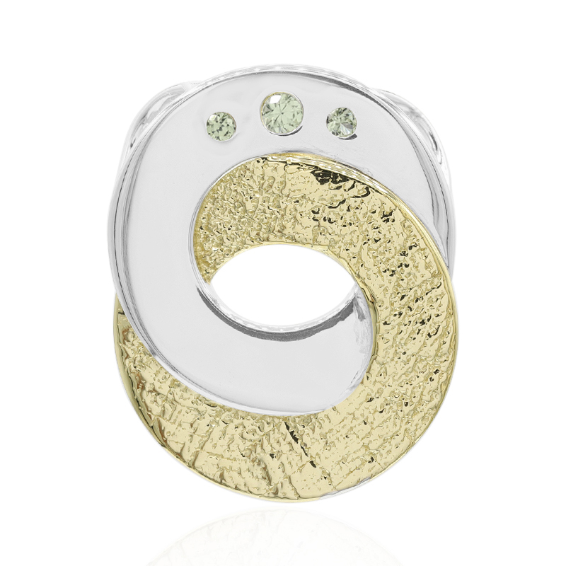 Grüner Saphir-Silberanhänger (MONOSONO COLLECTION) Grüner Saphir-Silberanhänger (MONOSONO COLLECTION)