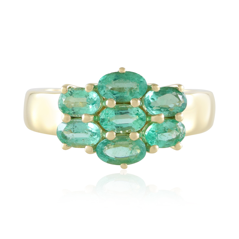 Russischer Smaragd-Goldring