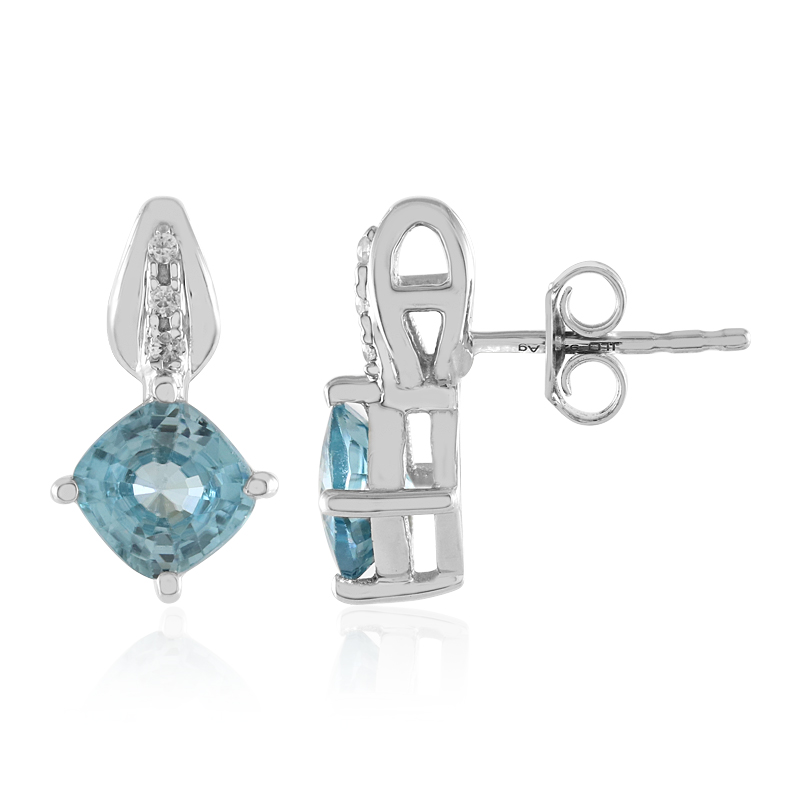 Ratanakiri-Zirkon-Silberohrringe