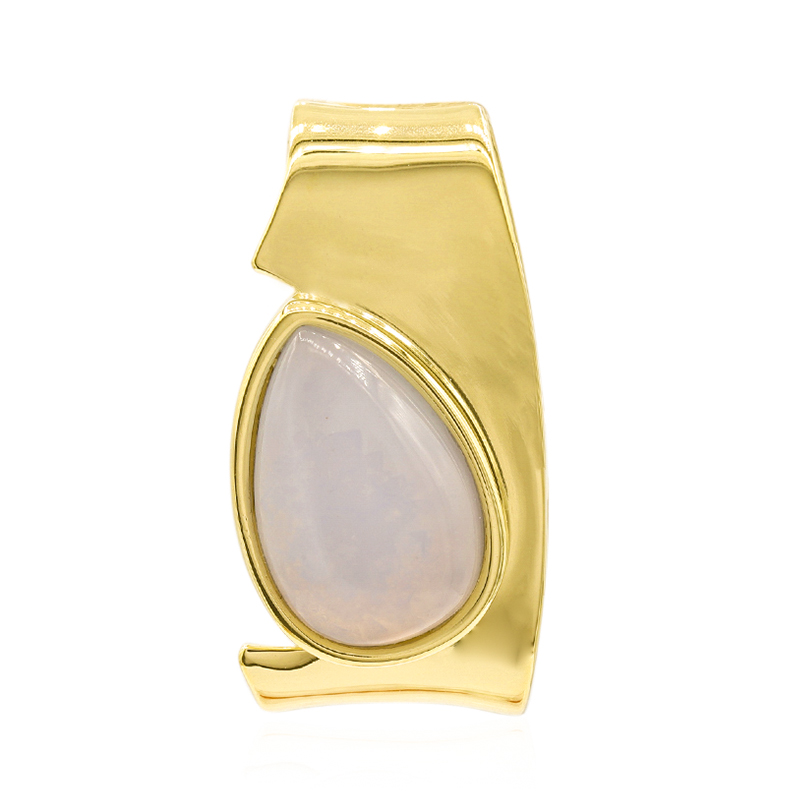 Blauer Chalzedon-Silberanhänger (MONOSONO COLLECTION) Blauer Chalzedon-Silberanhänger (MONOSONO COLLECTION)