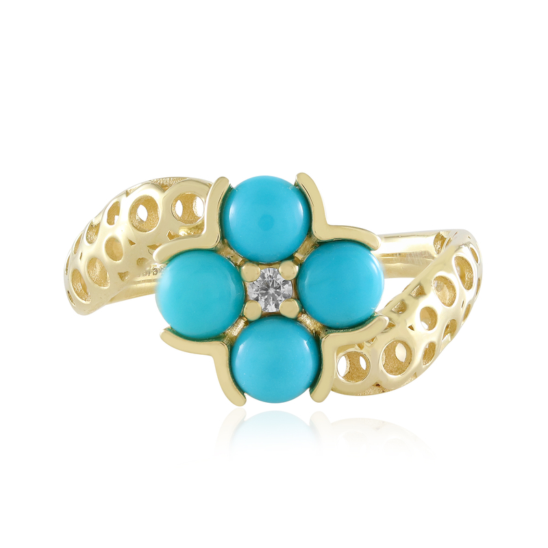 Sleeping Beauty-Türkis-Goldring (Ornaments by de Melo) Sleeping Beauty-Türkis-Goldring (Ornaments by de Melo)