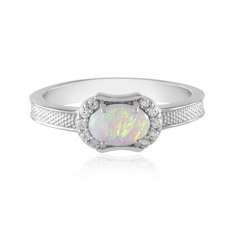 Australischer Opal-Silberring Australischer Opal-Silberring