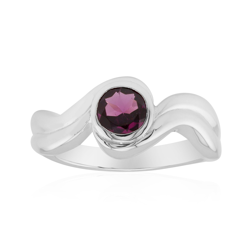 Roshoit-Granat-Silberring (Pallanova)